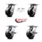 Service Caster 5 Inch Phenolic Swivel Caster Swivel Locks 2 Brakes, 2PK SCC-35S520-PHB-BSL-2-SLB-2 - alternate 7